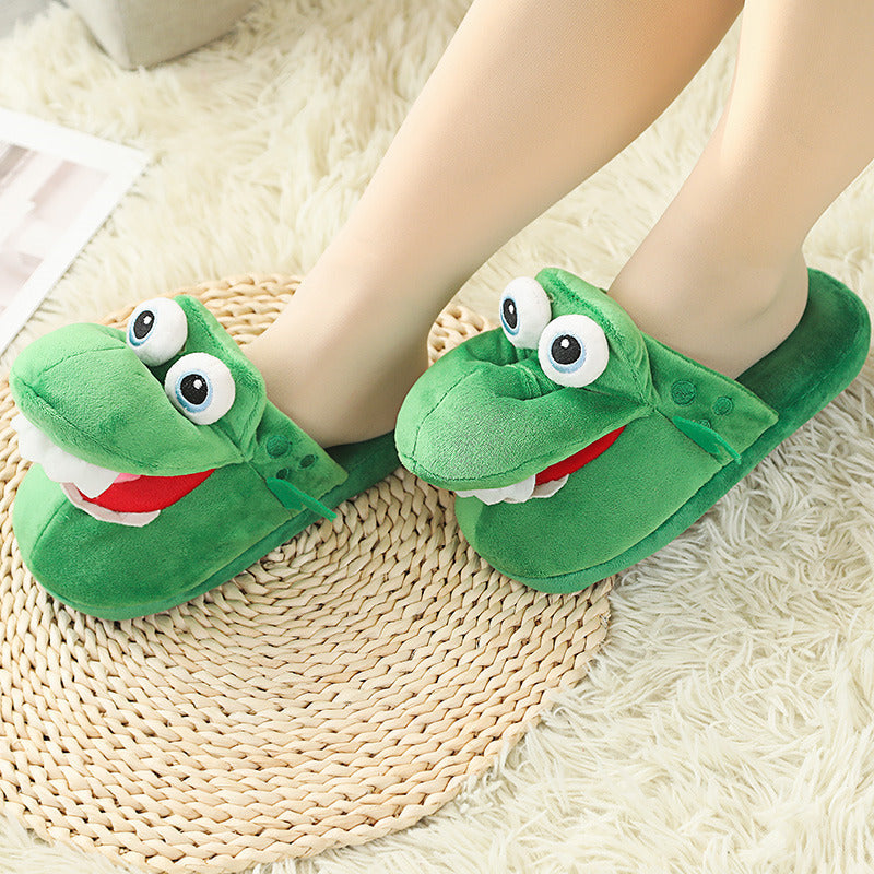 Animal Slippers Dancing Spoof Dinosaur Cotton Shoes Sand Carving