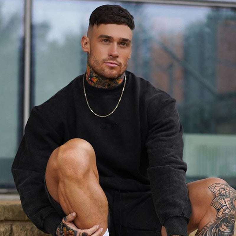 Double Sided Velvet Warm Round Neck Oversize Loose Top