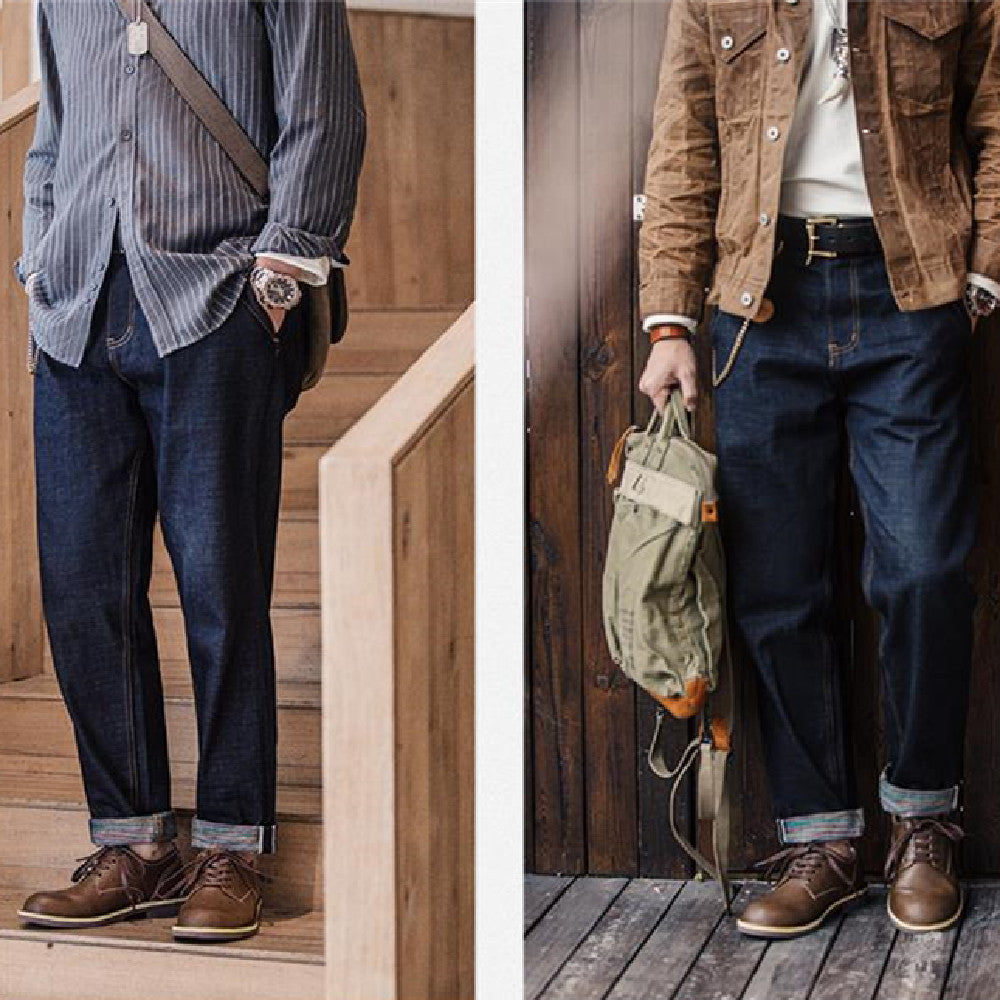 Fashion Men's Retro British Style Casual Leather Shoes