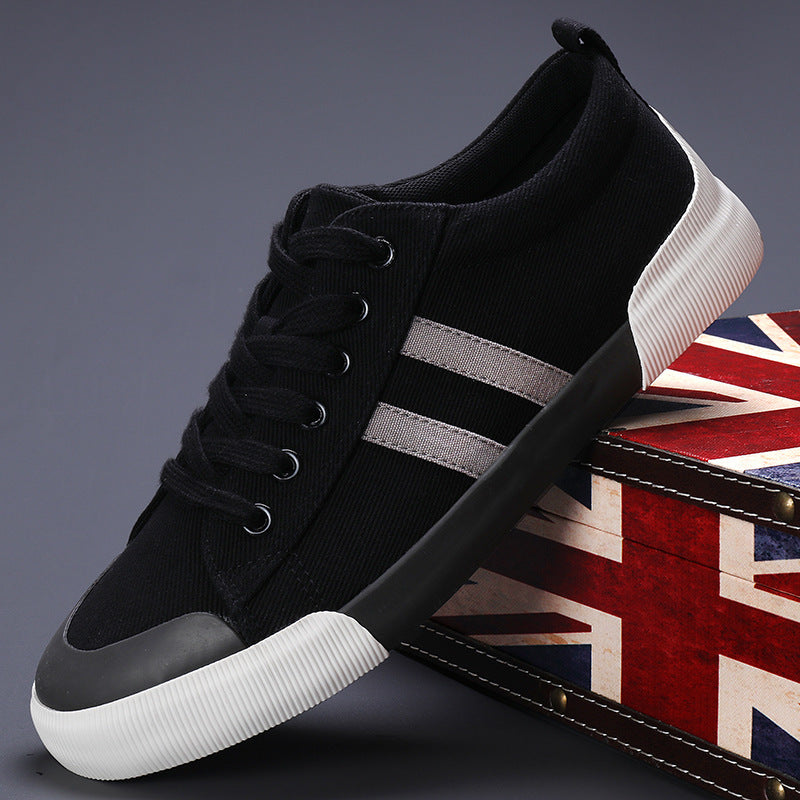 Men's Canvas Shoes Lightweight Breathable All-match Low Top