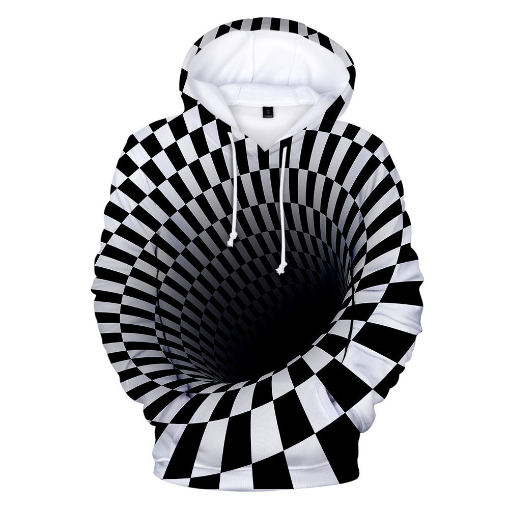 Casual 3D Digital Printing Dizzy Sports Hooded Sweatshirt