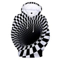 Casual 3D Digital Printing Dizzy Sports Hooded Sweatshirt