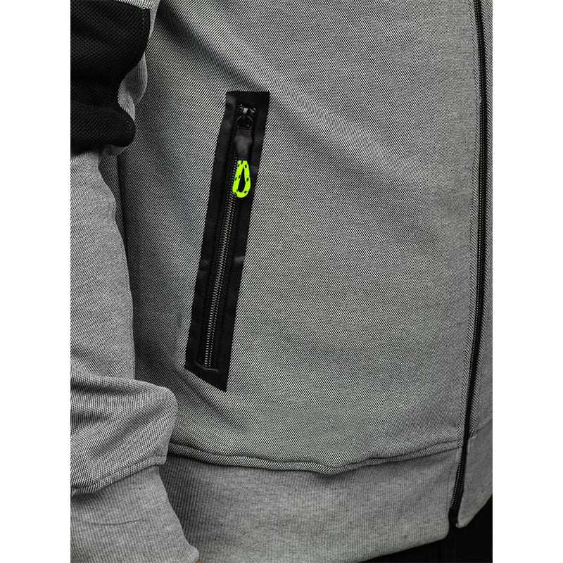 Men's Hooded Stitching Sweater  Cardigan Jacket