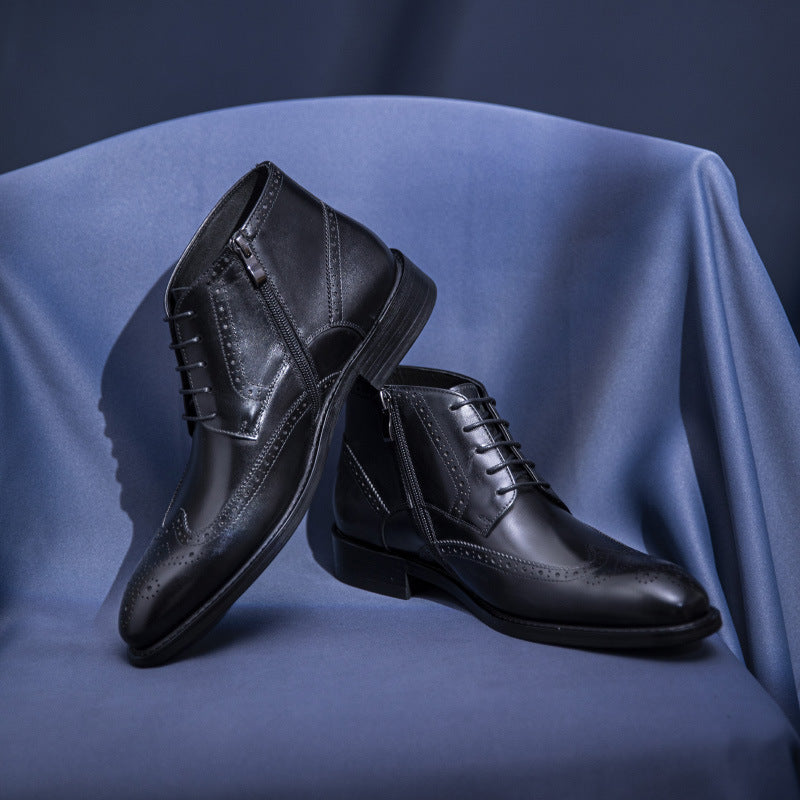 Men's Business Suit Leather  Boots