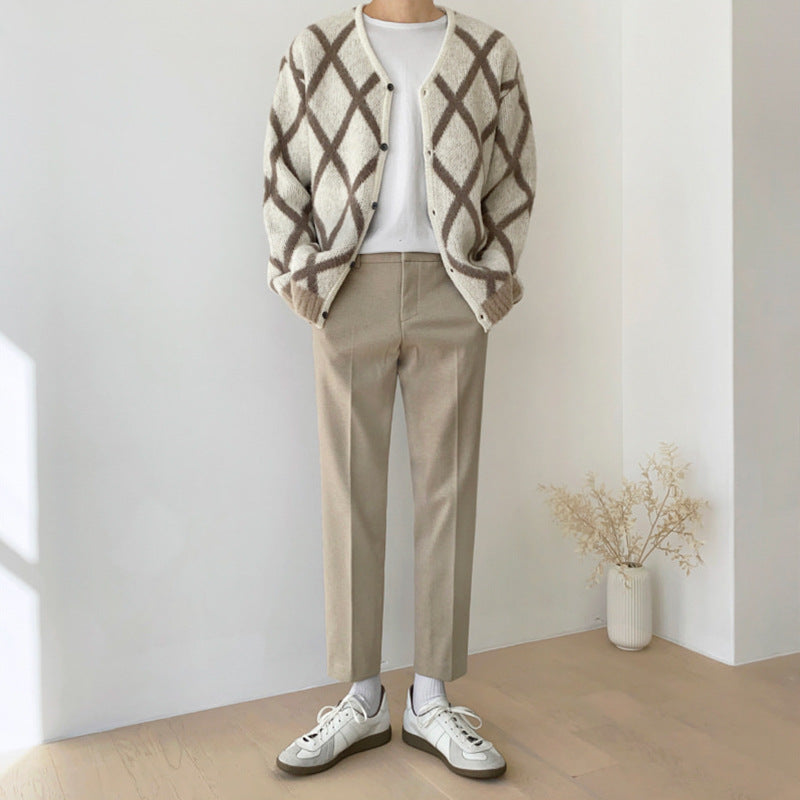 Men's Casual Knitted Cardigan jacket