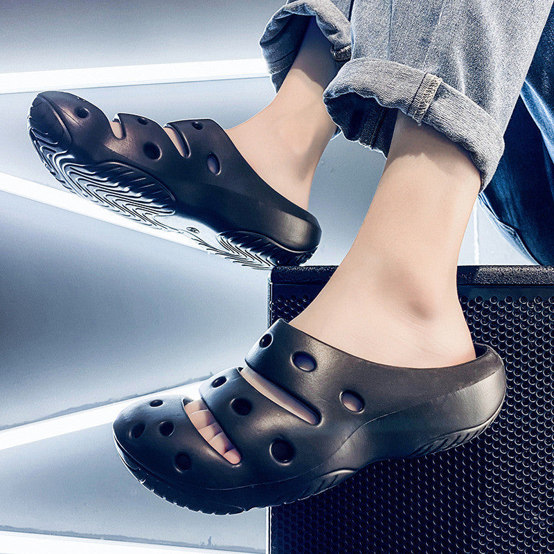 Fashionable Breathable Home Men's Hole Shoes