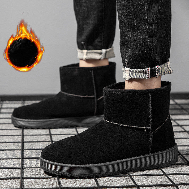 Men's Plush Warm Bread High Top Snow Boots