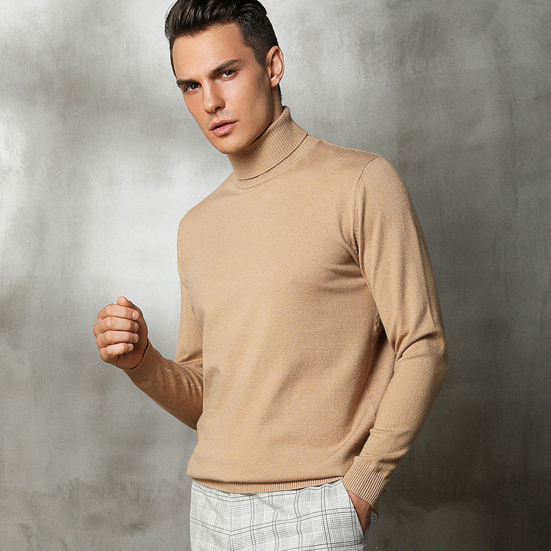 Turtleneck Sweater Men's Slim Trend Student Wear