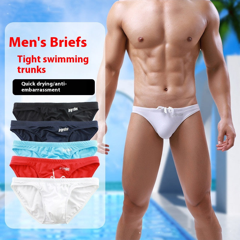 Men's Low Waist Quick-drying Swim Briefs