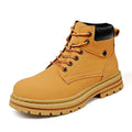 Men's Simple Casual Plus Size Leather Martin Boots