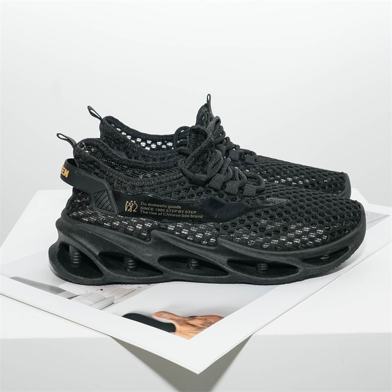 Summer Medium And Large Children Breathable Hollow Mesh Surface Casual Sneaker