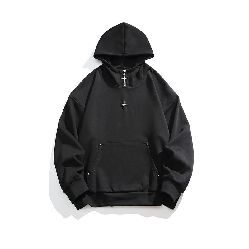 American Casual Sweatshirt Men's Hooded Pullover Coat