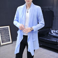 Spring And Summer Mid-length Trench Coat Men's Long Type Below The Knee Slim Fit