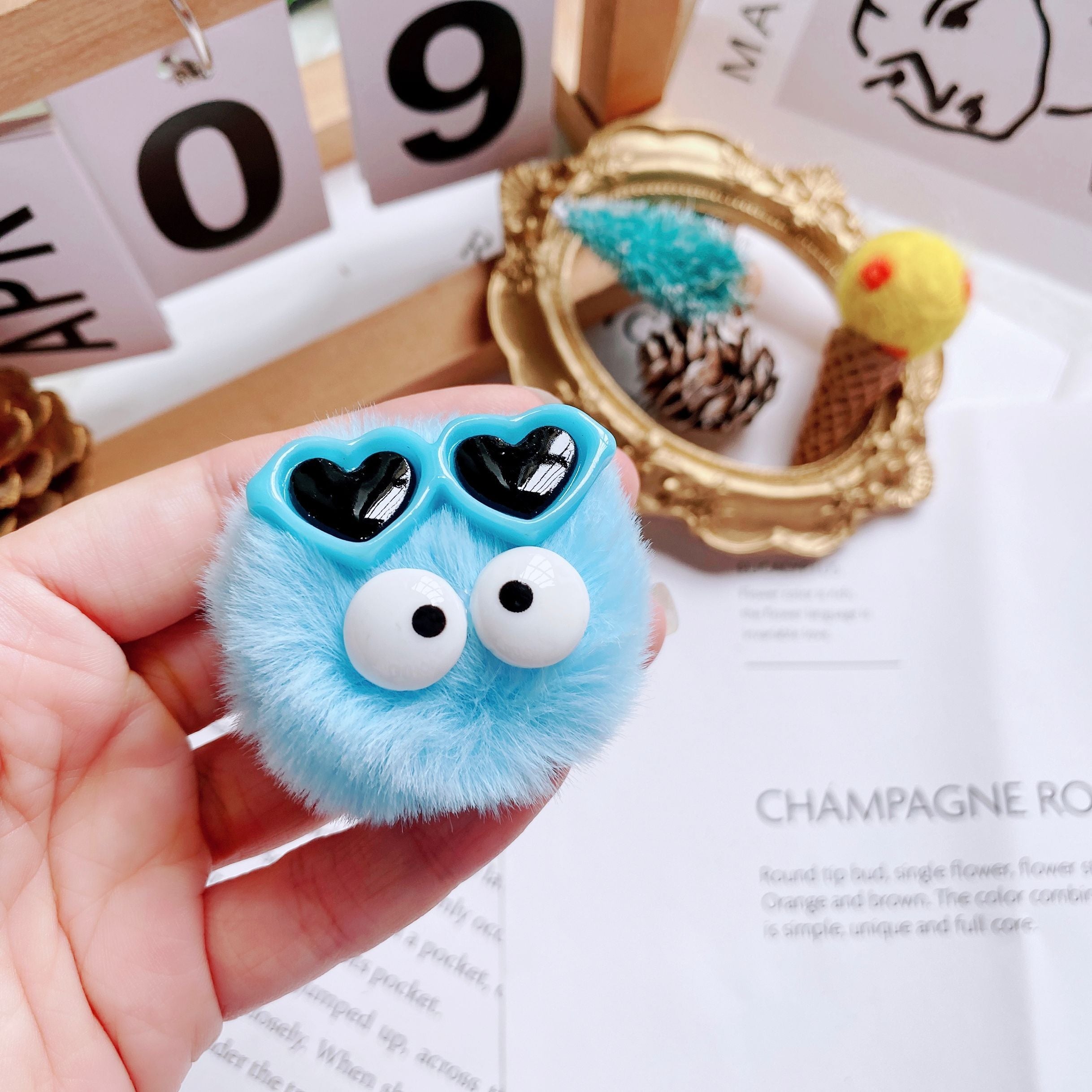 Shoe Buckle Sunglasses Color Wool Ball