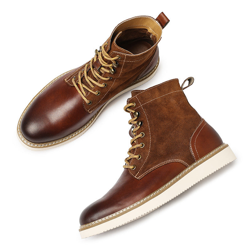 Retro Men's High-top Shoes American Tooling Boots