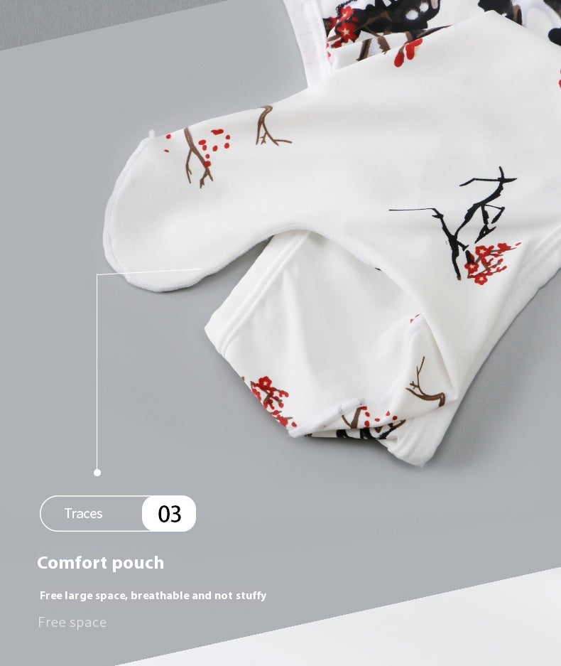 Summer Men's Chinese Ink Style Ice Silk Underwear