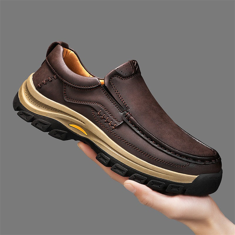 Men's Leather Shoes Thick-soled Outdoor Mountaineering