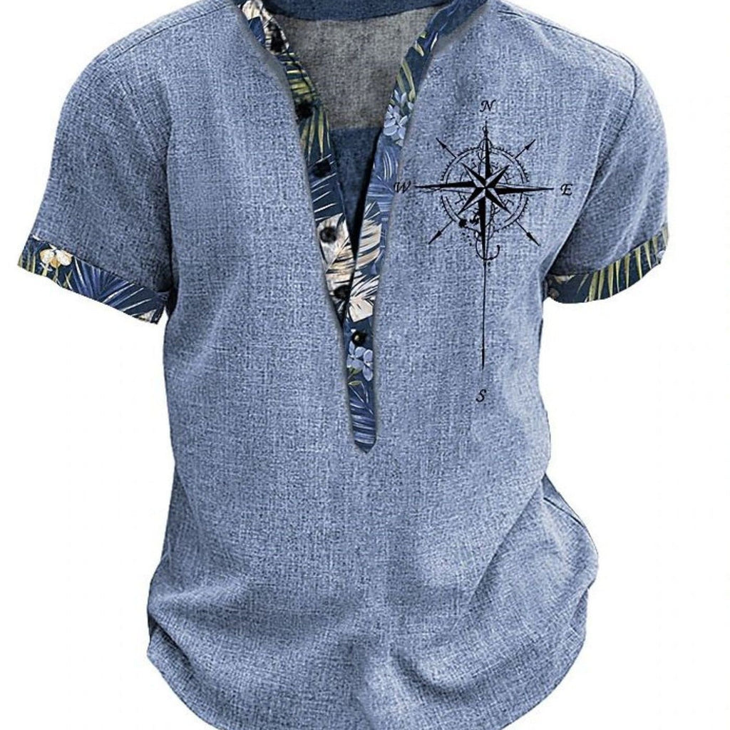 European And American 3D Printed Shirt