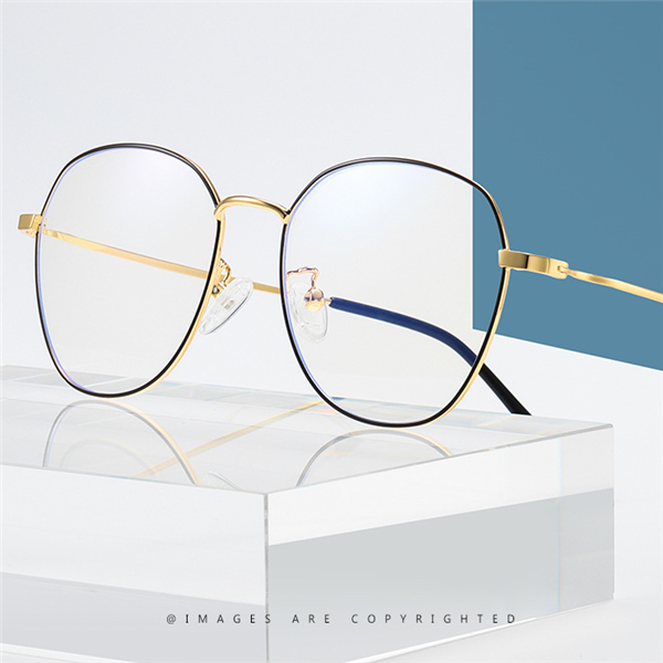 Literary anti-blue light mirror glasses