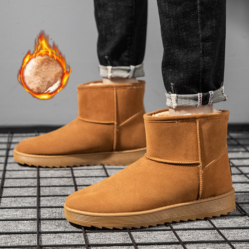 Men's Plush Warm Bread High Top Snow Boots