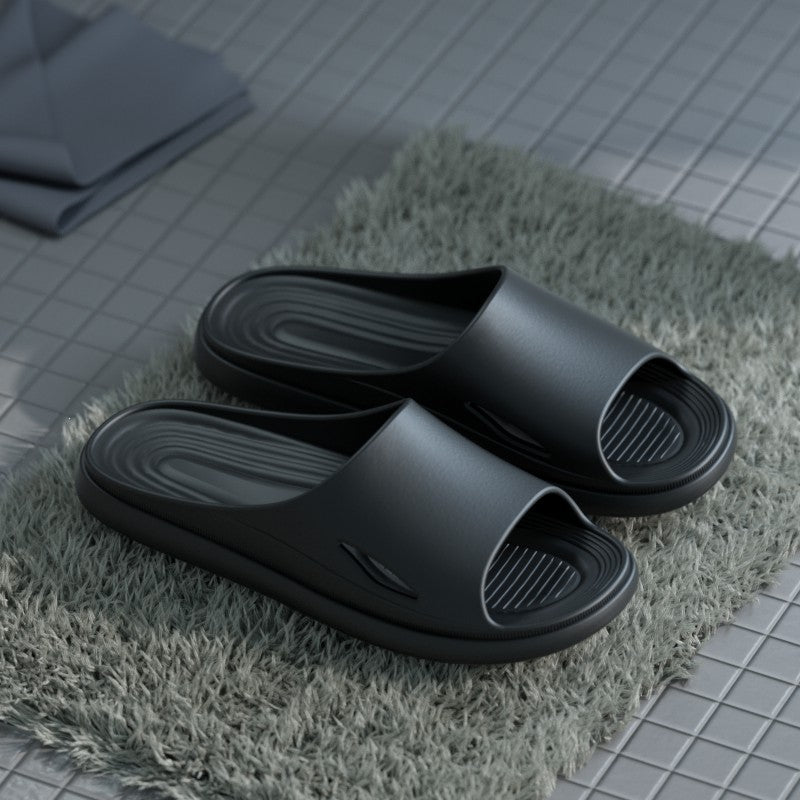 Home Sandals And Slippers For Men'S Home Indoor Non-Slip Summer Couple Thick Bottom