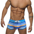 Side slit flat angle swim trunks men's large bag