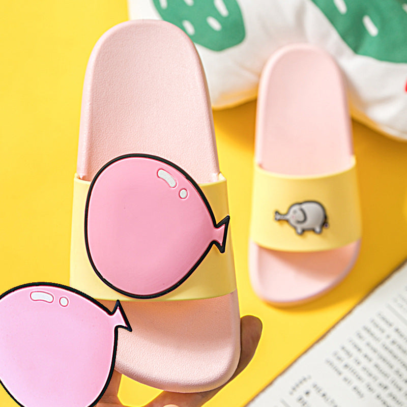 Children slippers girls bathroom non-slip baby cartoon