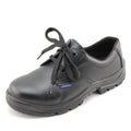 Crimped Genuine Leather Anti-smashing Safety Shoes With Steel Toe And Low-top