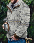 Autumn And Winter Casual Button Pocket Flannel Plush Men's Sweater