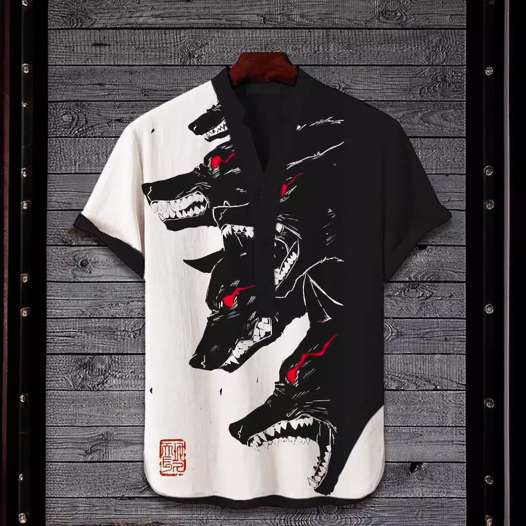 3D Digital Animal Style Short Sleeve Shirt