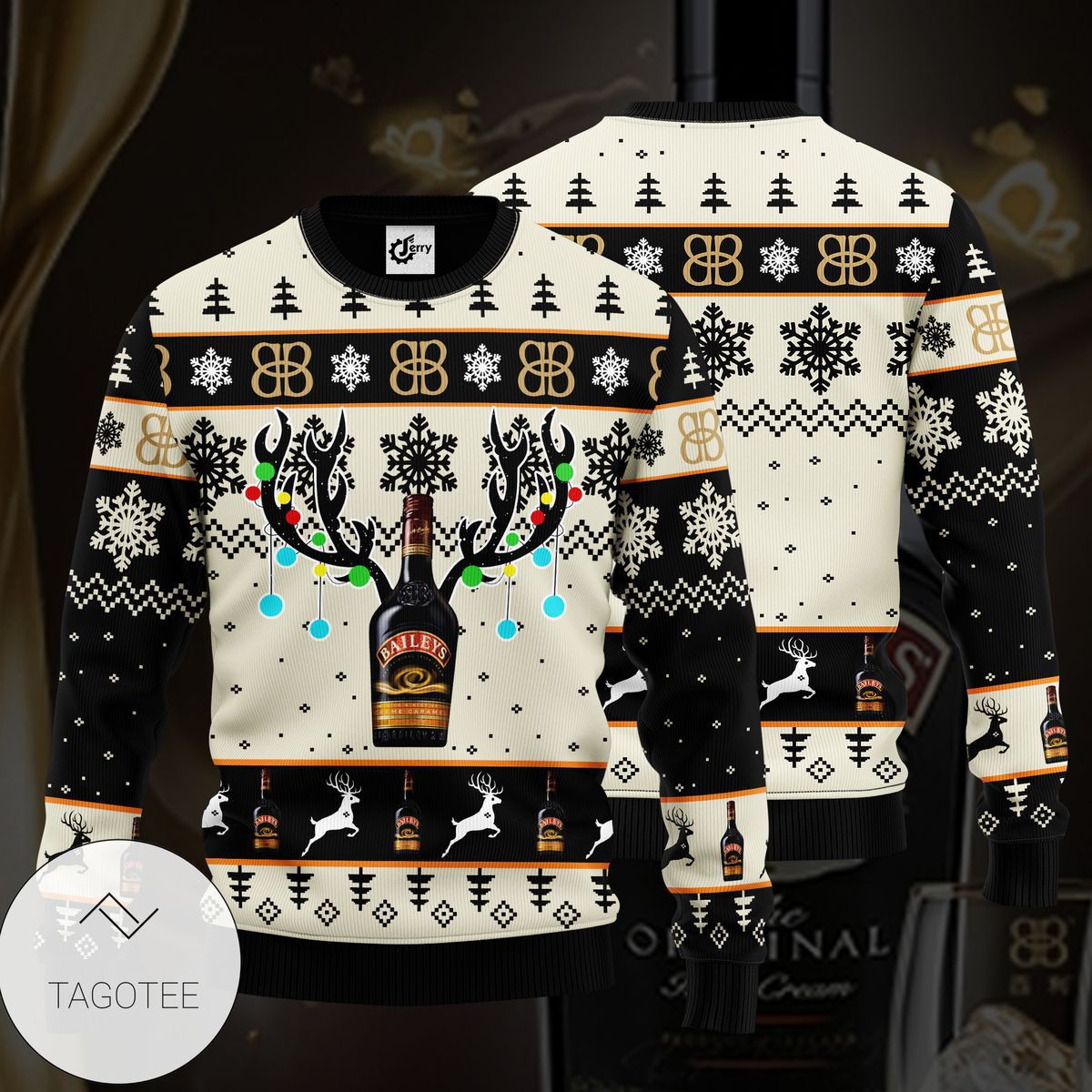 3D Printed Men's Loose Round Neck Long Sleeved Sweatshirt