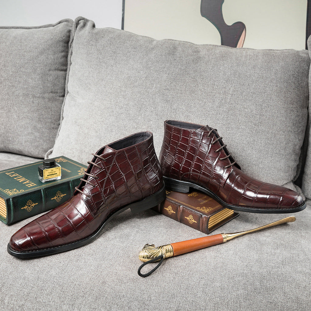 Men's Trendy Cowhide Martin Boots