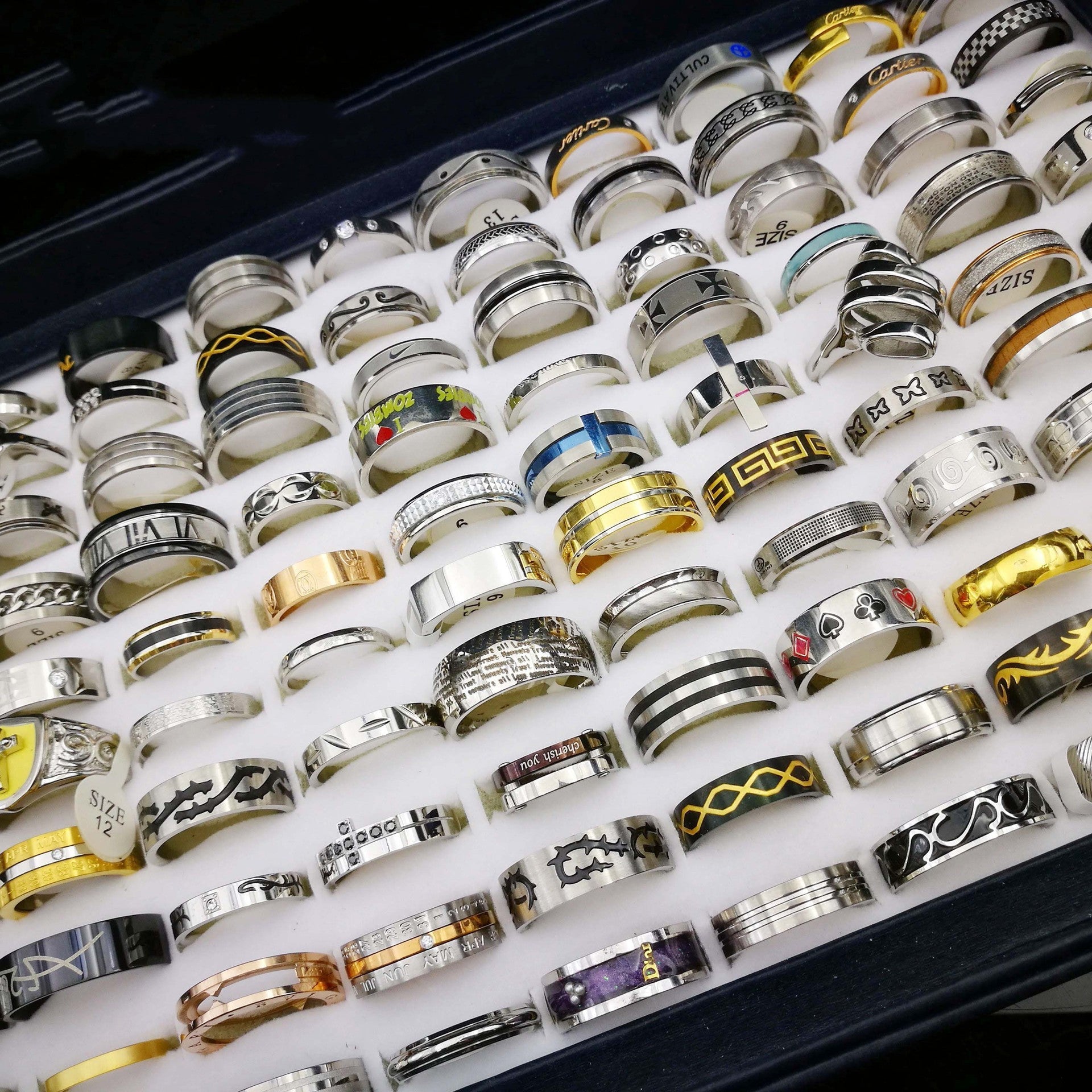 mixed Styles Of Titanium Steel And Stainless Steel Rings For Men And Women