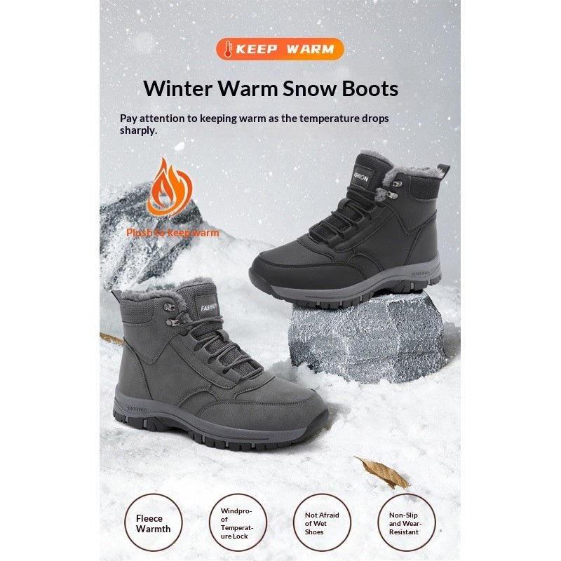 Winter New Leather Walking Shoes