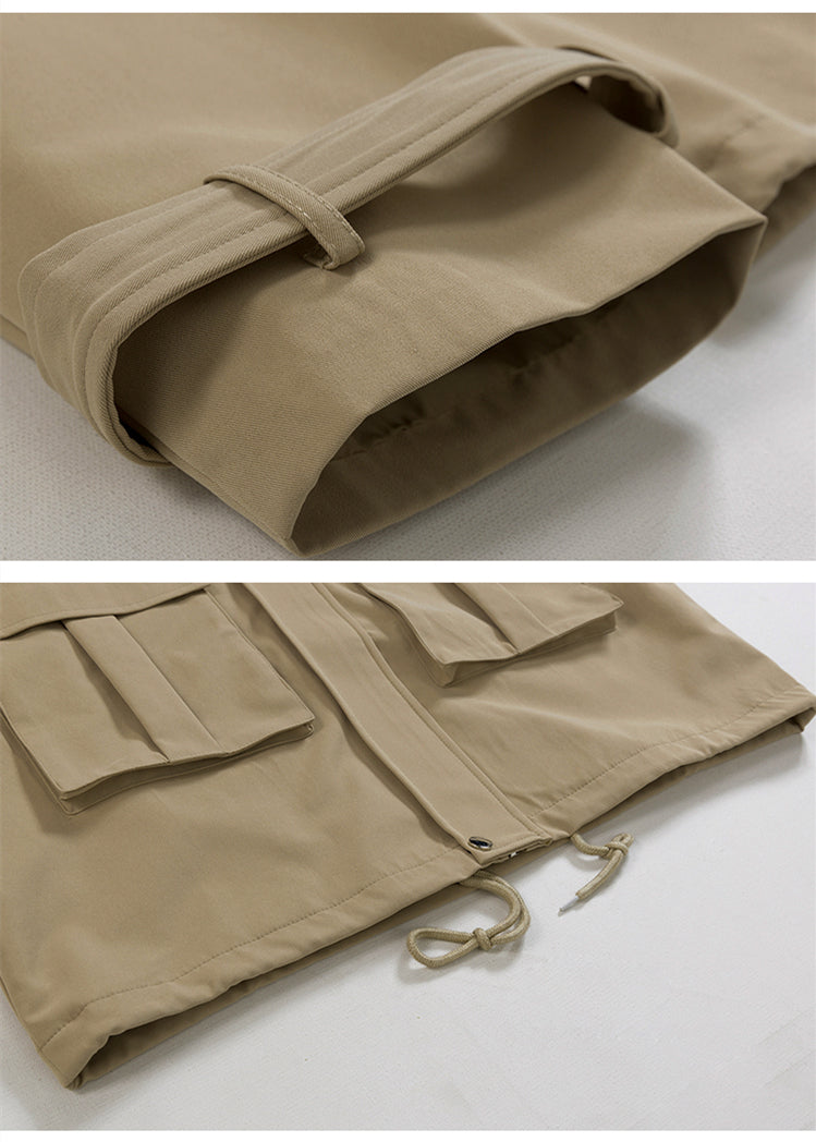 Loose Trend Two-piece Lapel Retro Work Jacket