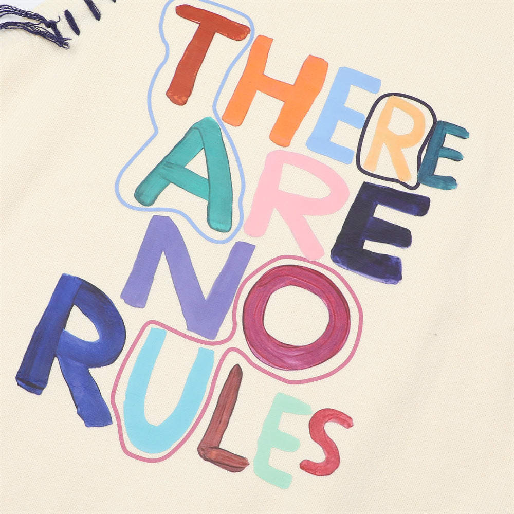 Letter Print Vest Sweater Men's Small