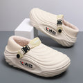 Men's Cotton Slippers Winter Thick Soles Height-increasing And Lined With Fleece