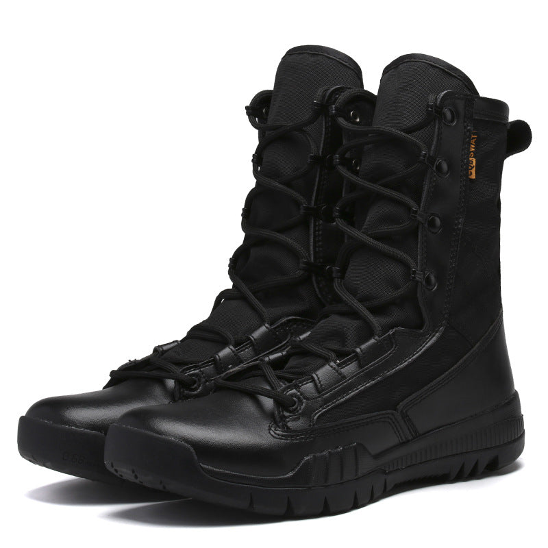 Light And Breathable High-top Cross-border Large Size Combat Boots