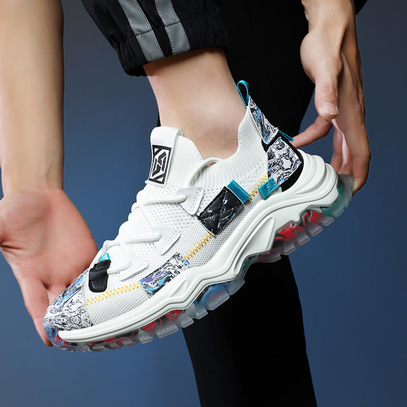 Flyknit Platform Dad Shoes Casual Sports