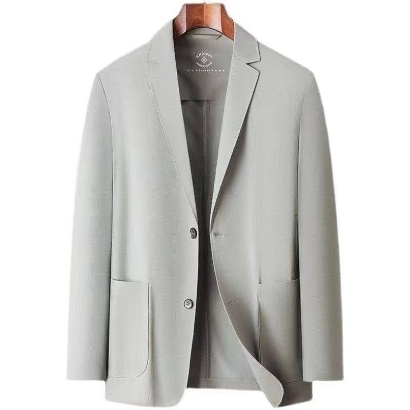 Summer Ice Silk Suit Men's Casual Sun-proof Light Coat