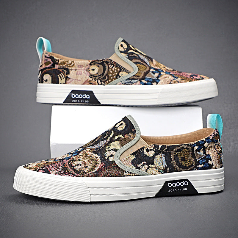 Breathable Trendy Shoes Slip-on Lazy Classic Versatile Sneakers