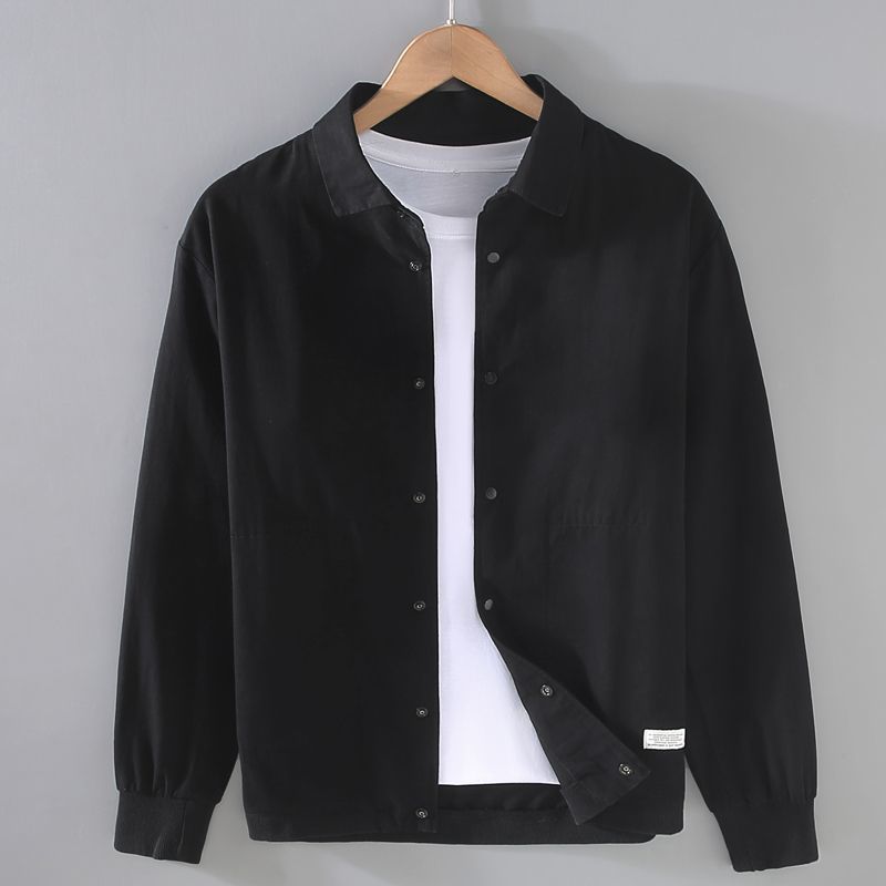 Loose Casual Solid Color Men's Shirt