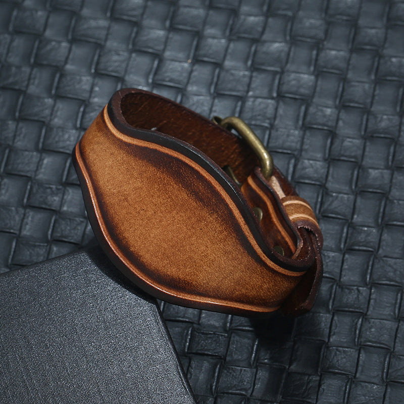 New Retro Distressed Leather Bracelet