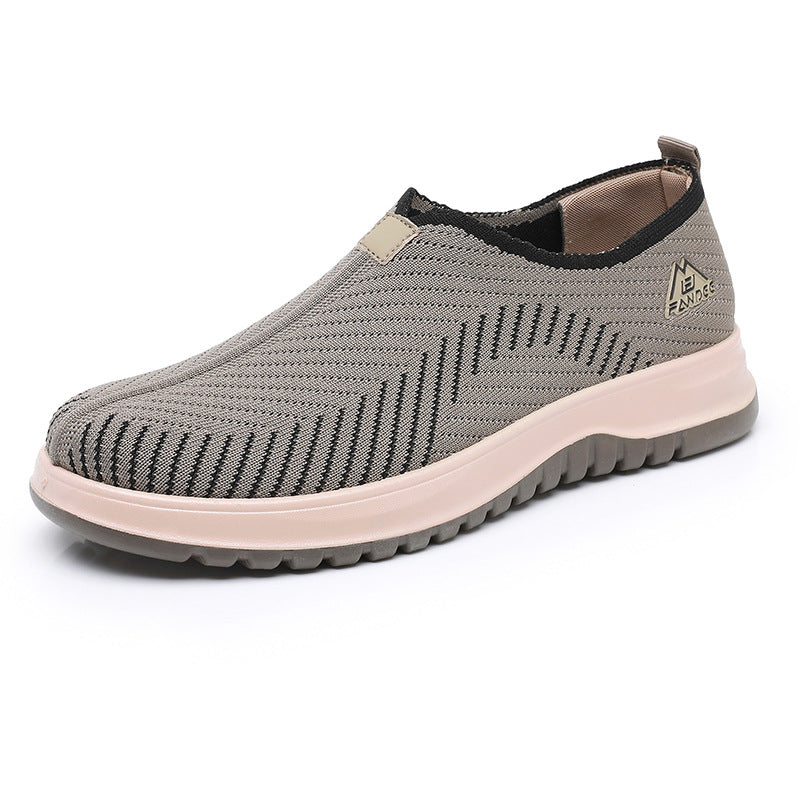 Breathable Soft Bottom Lightweight And Wear-resistant Leisure Sports All-match Slip-on Men's Thin Shoes