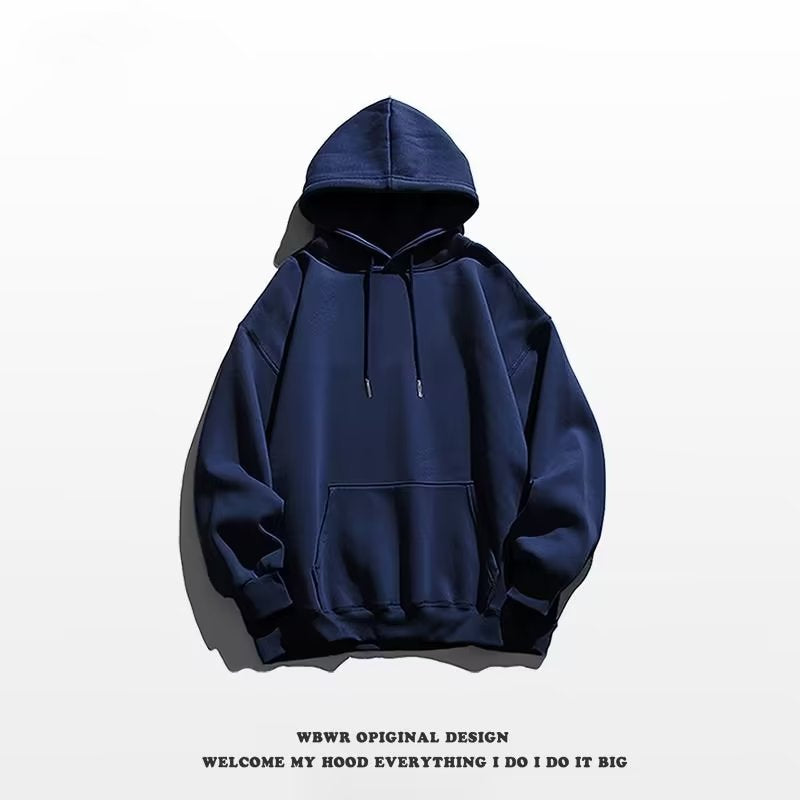 Men's Fashionable Solid Color Hooded Sweater