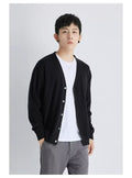 Knitted Cardigan Men's Knitted Shirt Loose Casual