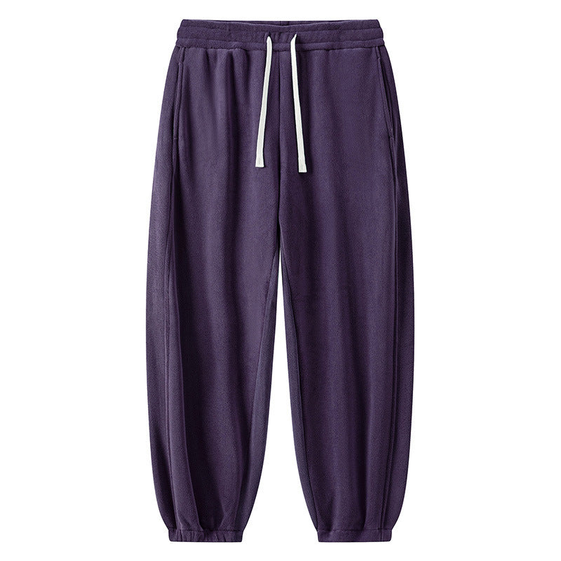 Winter Male Fleece-lined Track Pants