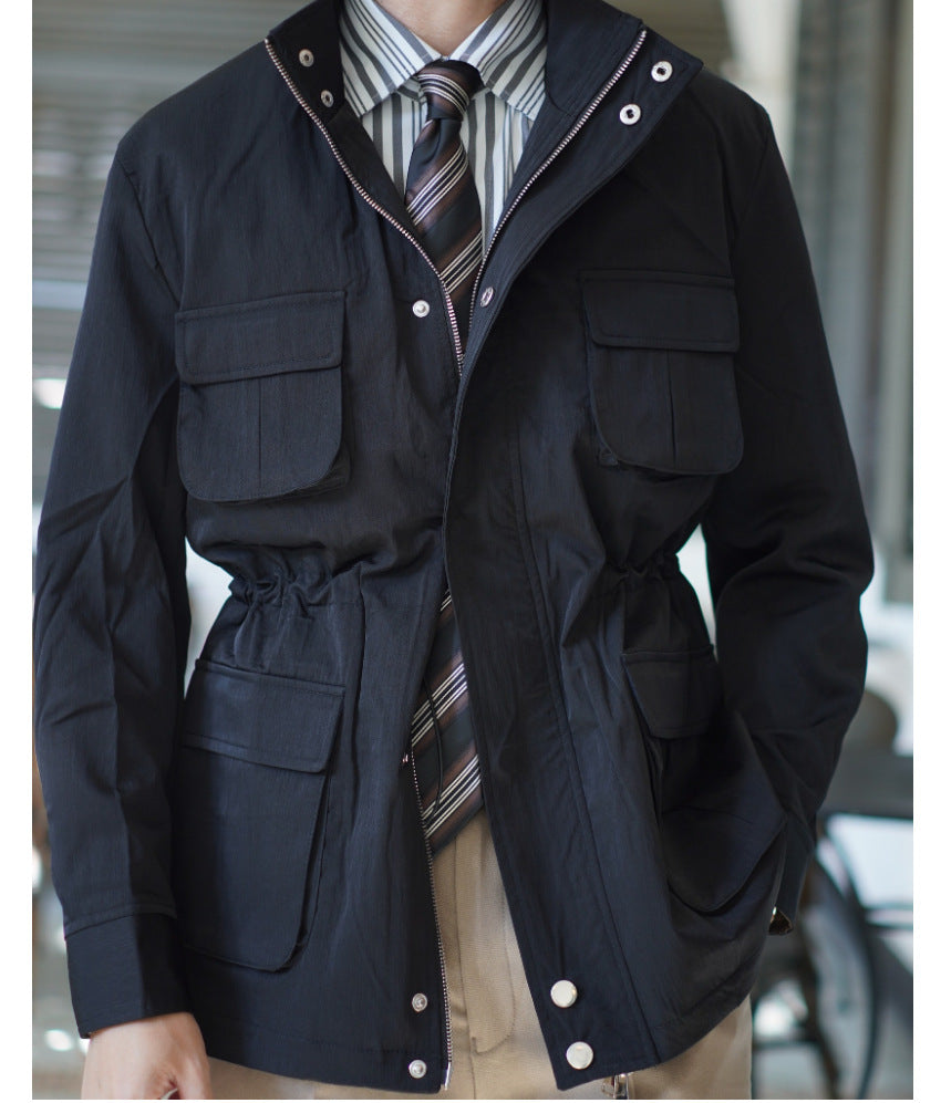Spring And Autumn Loose Casual Men's Coat Windbreaker