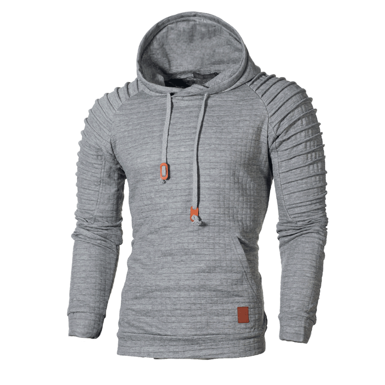 Jacquard striped sweater long sleeve hoodie