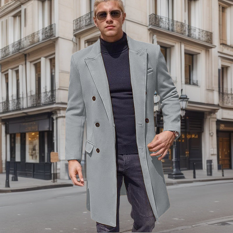 Thick Woolen Men's Plus Size Large Coat